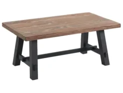 Coffee Tables-Kirkland's Home Natural Wood Sawhorse Coffee Table, 42X24 In. Tan