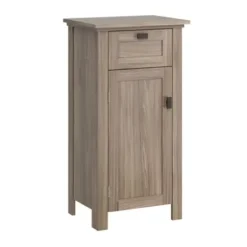 Bathroom Furniture-Kirkland's Home Natural Wood Single Door Cabinet Tan