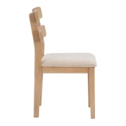 Dining Chairs-Kirkland's Home Natural Wood Slatted Back Dining Chairs, Set Of 2 Gray