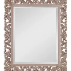 Decorative Mirrors-Kirkland's Home Natural Wooden Beveled Wall Mirror