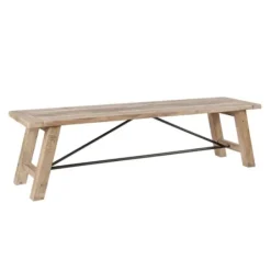 Benches & Ottomans-Kirkland's Home Natural Wooden Sonoma Dining Bench Tan
