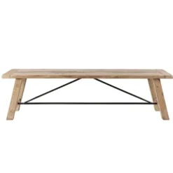 Benches & Ottomans-Kirkland's Home Natural Wooden Sonoma Dining Bench Tan
