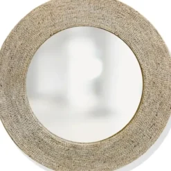 Decorative Mirrors-Kirkland's Home Natural Wound Rope Frame Mirror
