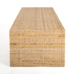 Coffee Tables-Kirkland's Home Natural Woven Rat Coffee Table Tan