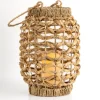 Lanterns-Kirkland's Home Natural Woven Rat Led Lantern, 13 In. Tan