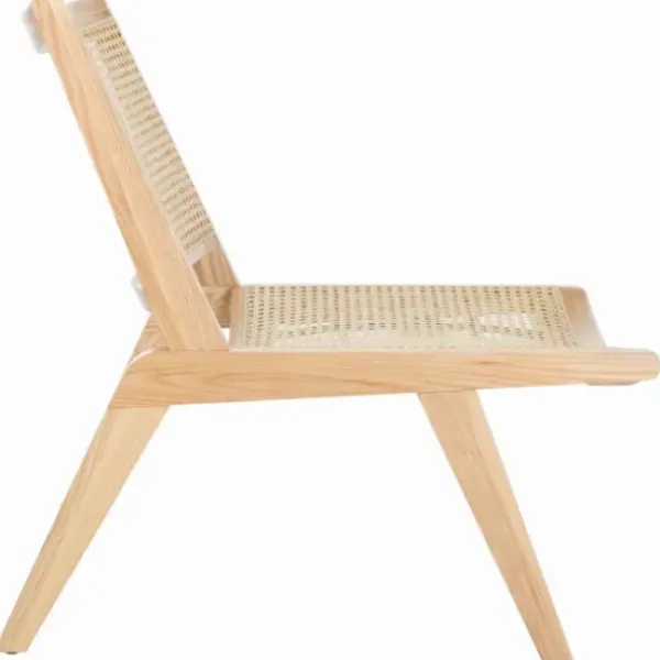 Accent Chairs-Kirkland's Home Natural Woven Rat Low-Slung Accent Chair Tan