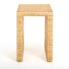 Accent & End Tables-Kirkland's Home Natural Woven Rat Side Table Tan