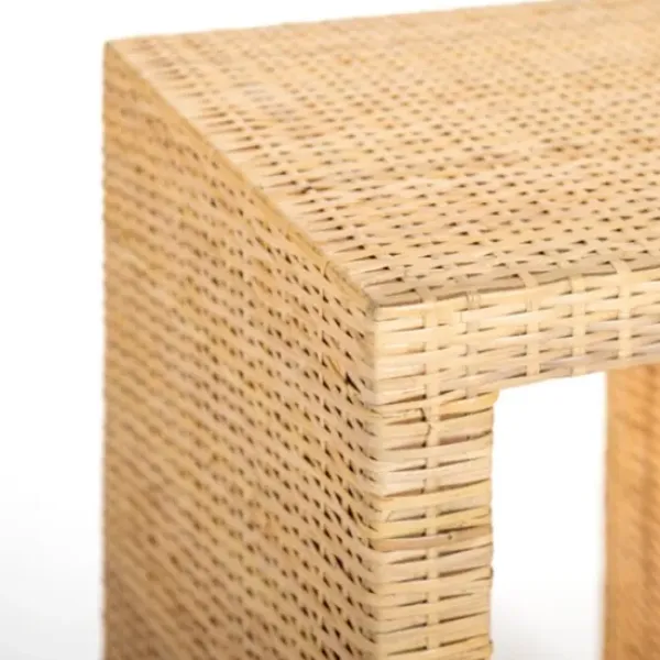 Accent & End Tables-Kirkland's Home Natural Woven Rat Side Table Tan