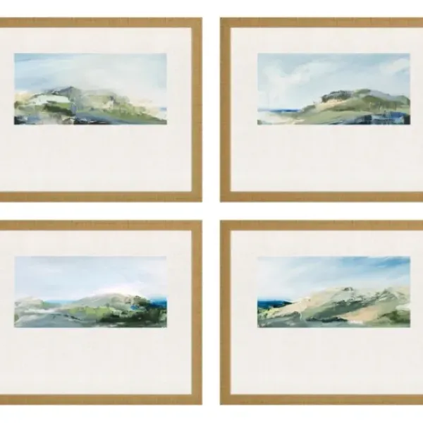 Framed Art-Kirkland's Home Nature'S Peace Framed Art Prints, Set Of 4 Green/Blue