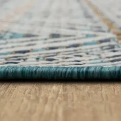 Outdoor Rugs-Kirkland's Home Navy Adelaide Trellis Outdoor Area Rug, 7X9 Blue