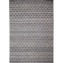 Outdoor Rugs-Kirkland's Home Navy And Gray Botanical Outdoor Area Rug, 6X9 Blue/Gray