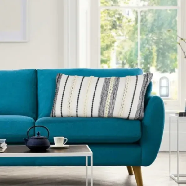 Pillows-Kirkland's Home Navy And White Braided Accent Pillow Blue