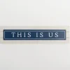 Wall Quotes & Signs-Kirkland's Home Navy And White This Is Us Wall Plaque Blue/White