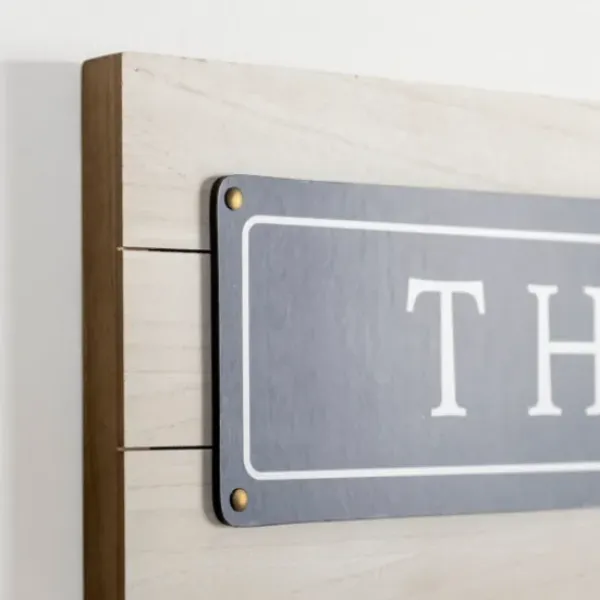 Wall Quotes & Signs-Kirkland's Home Navy And White This Is Us Wall Plaque Blue/White
