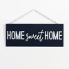 Wall Quotes & Signs-Kirkland's Home Navy Beaded Home Sweet Home Wall Plaque Blue/White