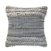Pillows-Kirkland's Home Navy Bold Textured Pillow Blue/Ivory