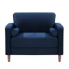 Accent Chairs-Kirkland's Home Navy Chelsea Modern Accent Chair Blue