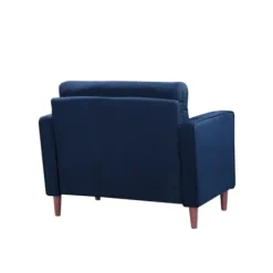 Accent Chairs-Kirkland's Home Navy Chelsea Modern Accent Chair Blue