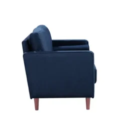 Sofas & Loveseats-Kirkland's Home Navy Chelsea Modern Loveseat Blue