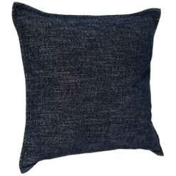 Pillows-Kirkland's Home Navy Chenille Texture Flange Pillow, 22 In. Blue