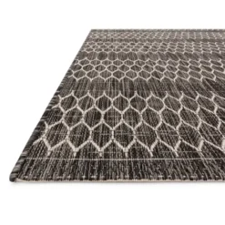Outdoor Rugs-Kirkland's Home Navy Geo Lattice Outdoor Area Rug, 7X9 Blue