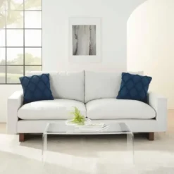 Pillows-Kirkland's Home Navy Knotted Lattice Throw Pillows, Set Of 2 Blue