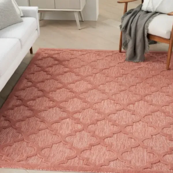 Outdoor Rugs-Kirkland's Home Navy Linear Macy Indoor/Outdoor Area Rug, 6X9 Blue