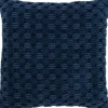 Pillows-Kirkland's Home Navy Looped Cotton Throw Pillow Blue