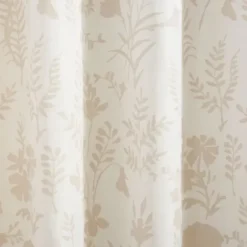 Curtains & Drapes-Kirkland's Home Navy Medallion Stripe Curtain Panel Set, 95 In. Blue/Ivory