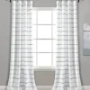 Curtains & Drapes-Kirkland's Home Navy Nantucket Fringe Curtain Panel Set, 95 In. Blue/White
