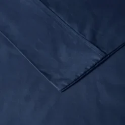 Bed Sheets-Kirkland's Home Navy Peached Percale 4-Pc. King Sheet Set Blue