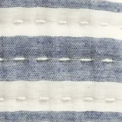 Quilts-Kirkland's Home Navy Pick Stitch Stripe Queen Quilt Blue/White