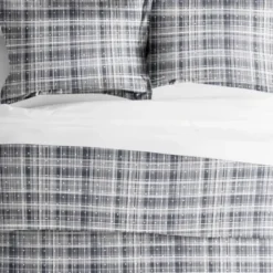 Duvets-Kirkland's Home Navy Plaid Polka Dot 2-Pc. Twin Duvet Cover Set Blue/White