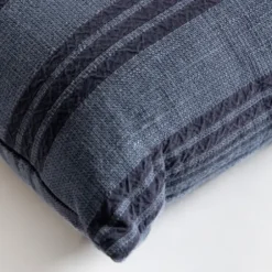 Pillows-Kirkland's Home Navy Providence Stripe Pillow Blue