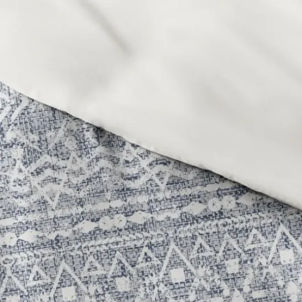 Duvets-Kirkland's Home Navy Rustic 3-Pc. King Duvet Cover Set Blue/White