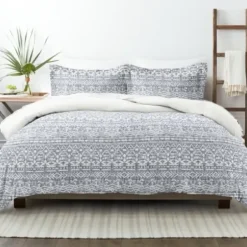 Duvets-Kirkland's Home Navy Rustic 3-Pc. King Duvet Cover Set Blue/White