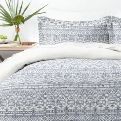 Duvets-Kirkland's Home Navy Rustic 3-Pc. Queen Duvet Cover Set Blue/White