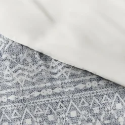 Duvets-Kirkland's Home Navy Rustic 3-Pc. Queen Duvet Cover Set Blue/White