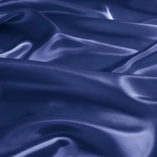 Bed Sheets-Kirkland's Home Navy Satin 6-Pc. Full Sheet Set Blue