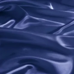 Bed Sheets-Kirkland's Home Navy Satin 6-Pc. Queen Sheet Set Blue