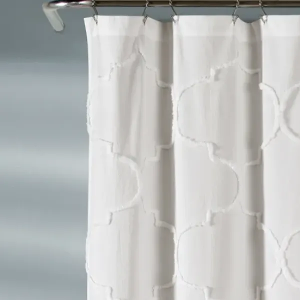 Shower Curtains-Kirkland's Home Navy Stripe Ombre Shower Curtain Blue