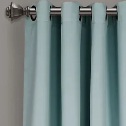 Curtains & Drapes-Kirkland's Home Navy Stripe Ricci Blackout Curtain Shade, 27 In. Blue