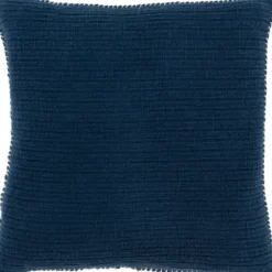 Pillows-Kirkland's Home Navy Subtle Striped Oversized Pillow Blue