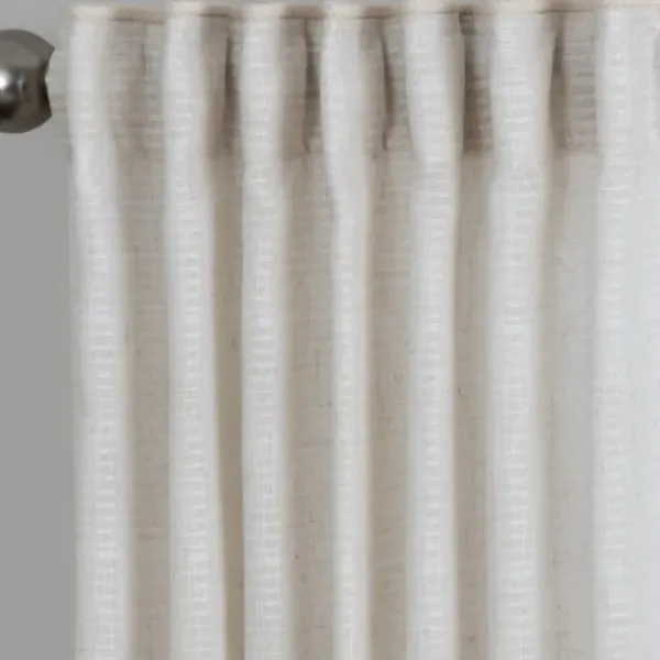Curtains & Drapes-Kirkland's Home Navy Top Knotted Burlap Curtain Panel Set, 95 In. Blue