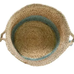 Baskets & Boxes-Kirkland's Home Navy Trellis Paw Print Storage Basket, 16 In. Blue