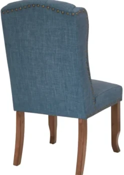 Dining Chairs-Kirkland's Home Navy Tufted Jenna Dining Chair Blue