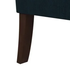 Accent Chairs-Kirkland's Home Navy Upholstered Button Tufted Accent Chair Blue