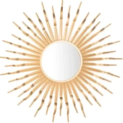 Decorative Mirrors-Kirkland's Home Naya Golden Sunburst Wall Mirror