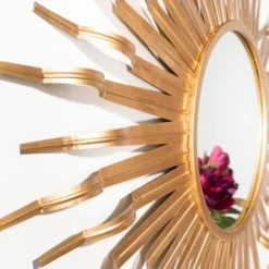 Decorative Mirrors-Kirkland's Home Naya Golden Sunburst Wall Mirror