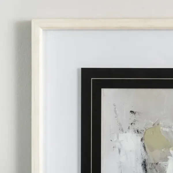 Framed Art-Kirkland's Home Neutral Abstract Matted Ii Framed Art Print Tan
